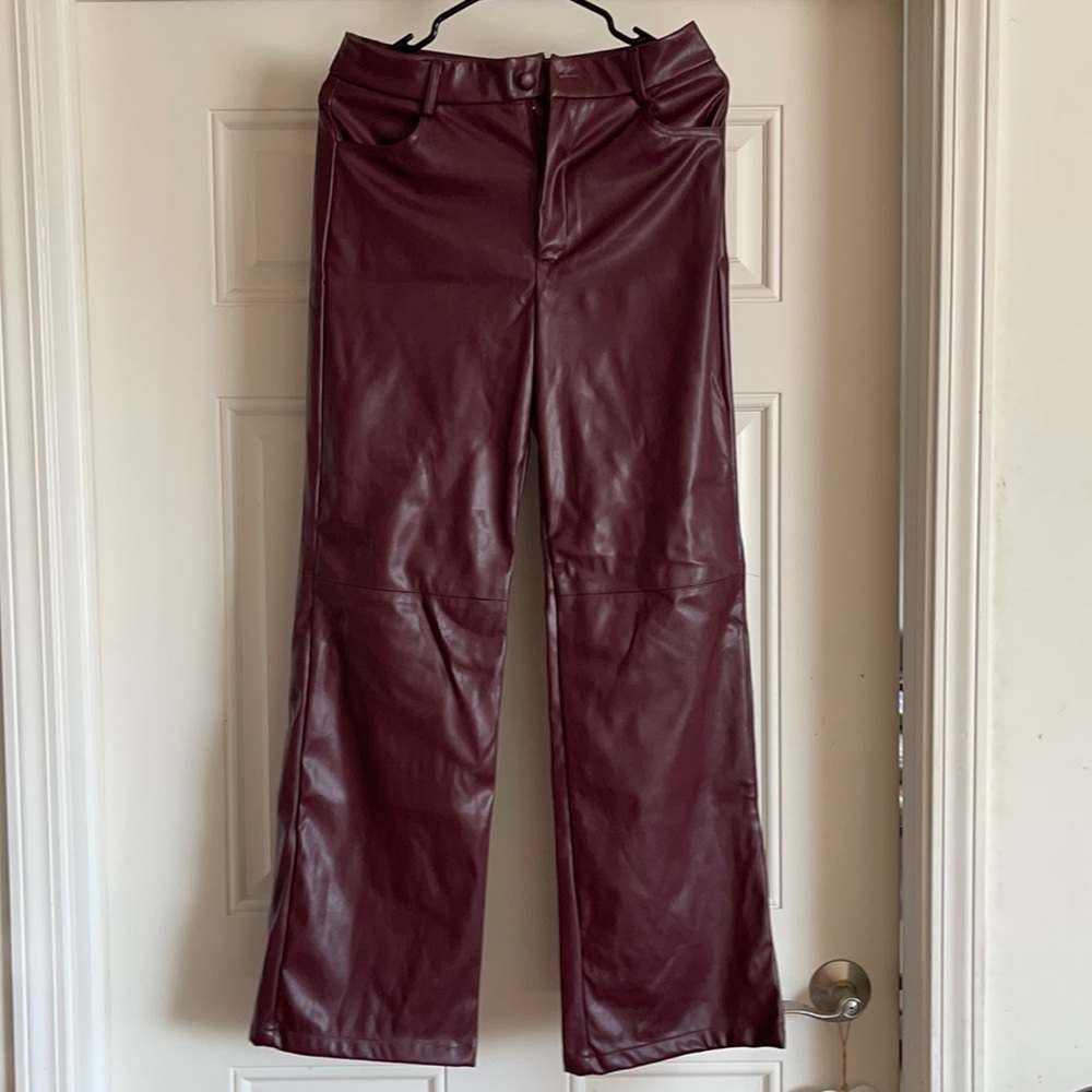 Very good quality PU leather pants. Never worn!